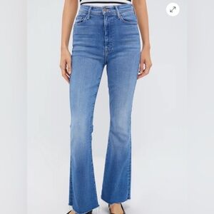MOTHER The Weekender Fray Flare Jeans